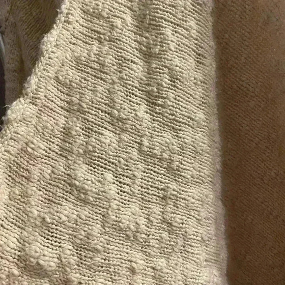 Xhilaration sleeveless open front waterfall cardigan in off white size s/m p/m - Picture 2 of 4